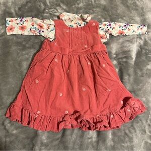 Carter's Pink and Floral Long Sleeve shirt with Dress